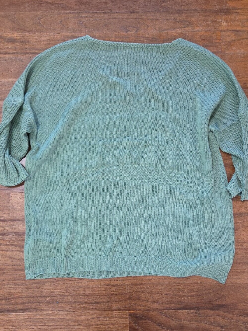 Sage V-Neck 3/4 Sleeve Sweater - Picture 5 of 5